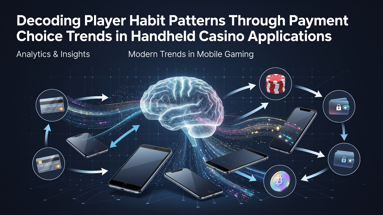 Mobile casino app interface showing various payment options including digital wallets and card selections on a handheld device